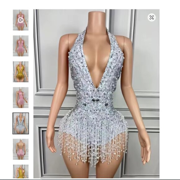 NWT Taylor Swift Inspired Performance Halter Dress - Picture 2 of 3